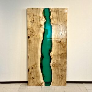 レジンダイニングテーブル  (グリーンクリア)-③  幅180cm
